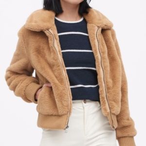 Banana Republic Faux Fur Bomber